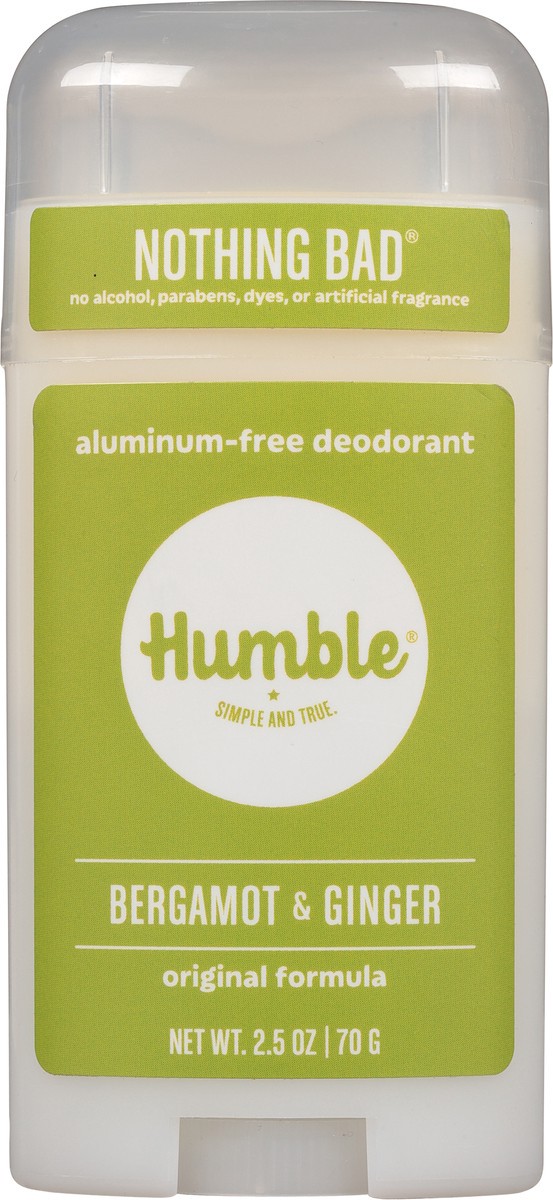 slide 9 of 9, Humble Nothing Bad Aluminum-Free Original Formula Bergamot & Ginger Deodorant 2.5 oz, 2.5 oz