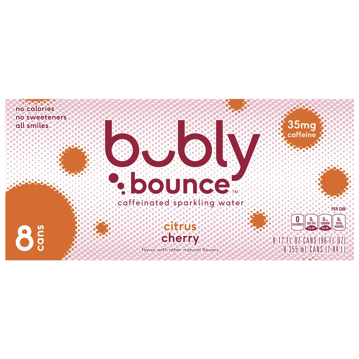 slide 8 of 10, bubly Citrus Cherry Enhanced Water, 8 ct