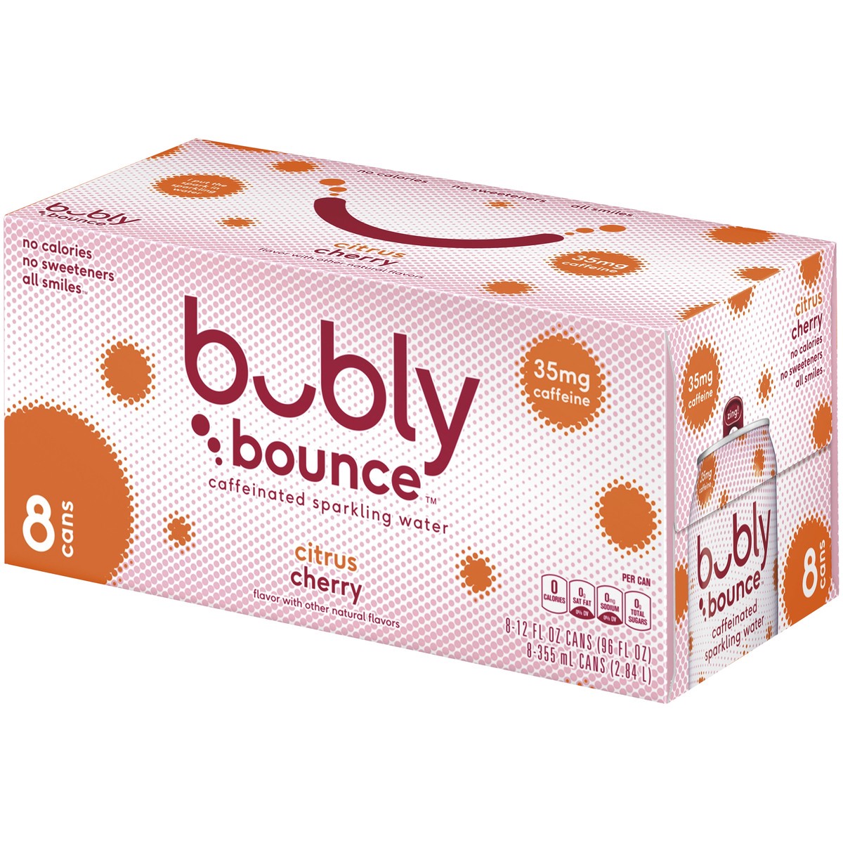 slide 5 of 10, bubly Citrus Cherry Enhanced Water, 8 ct