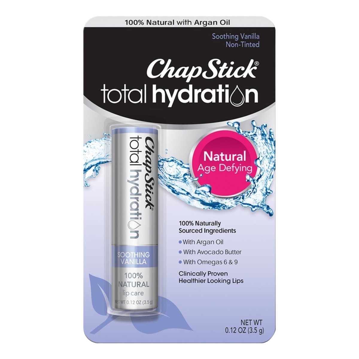 slide 11 of 11, ChapStick Total Hydration Soothing Vanilla Moisturizing Lip Balm Tube - 0.12 Oz, 0.12 oz