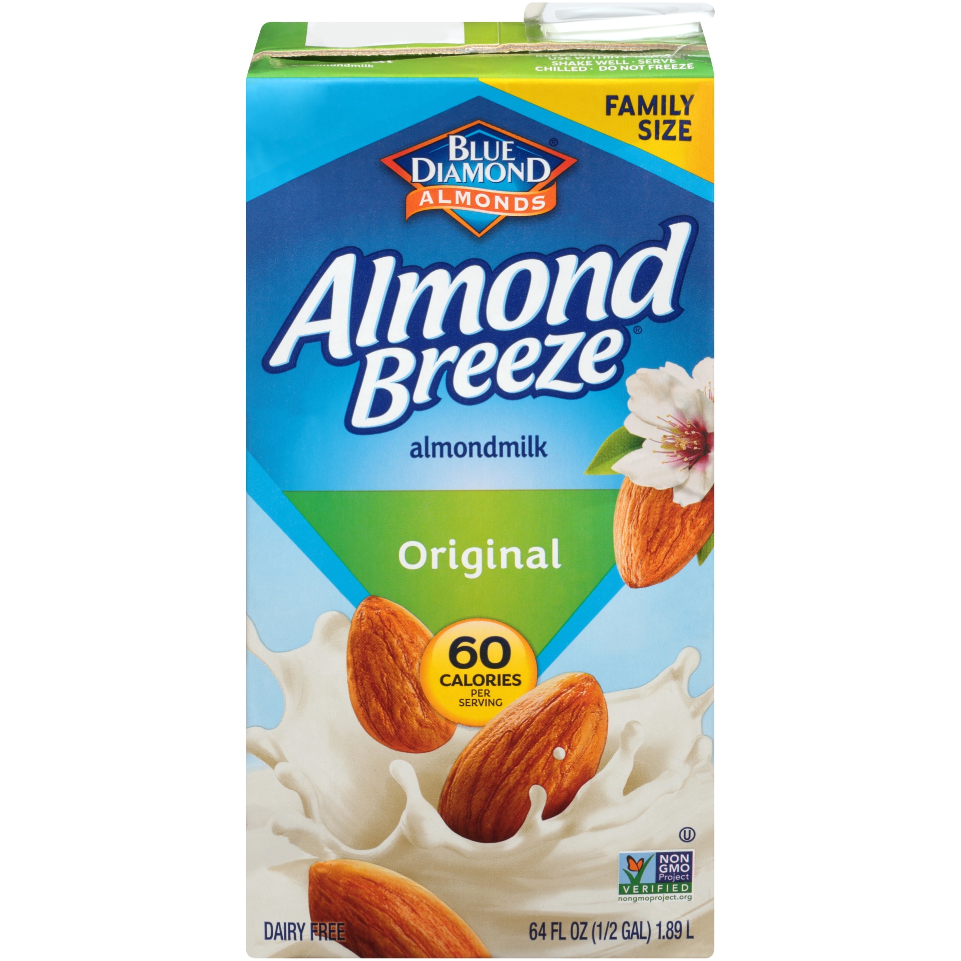 slide 1 of 5, Almond Breeze Original Almondmilk, 1/2 gal