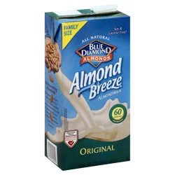 Blue Diamond Almond Breeze Shelf-Stable Original Almondmilk, 64 oz