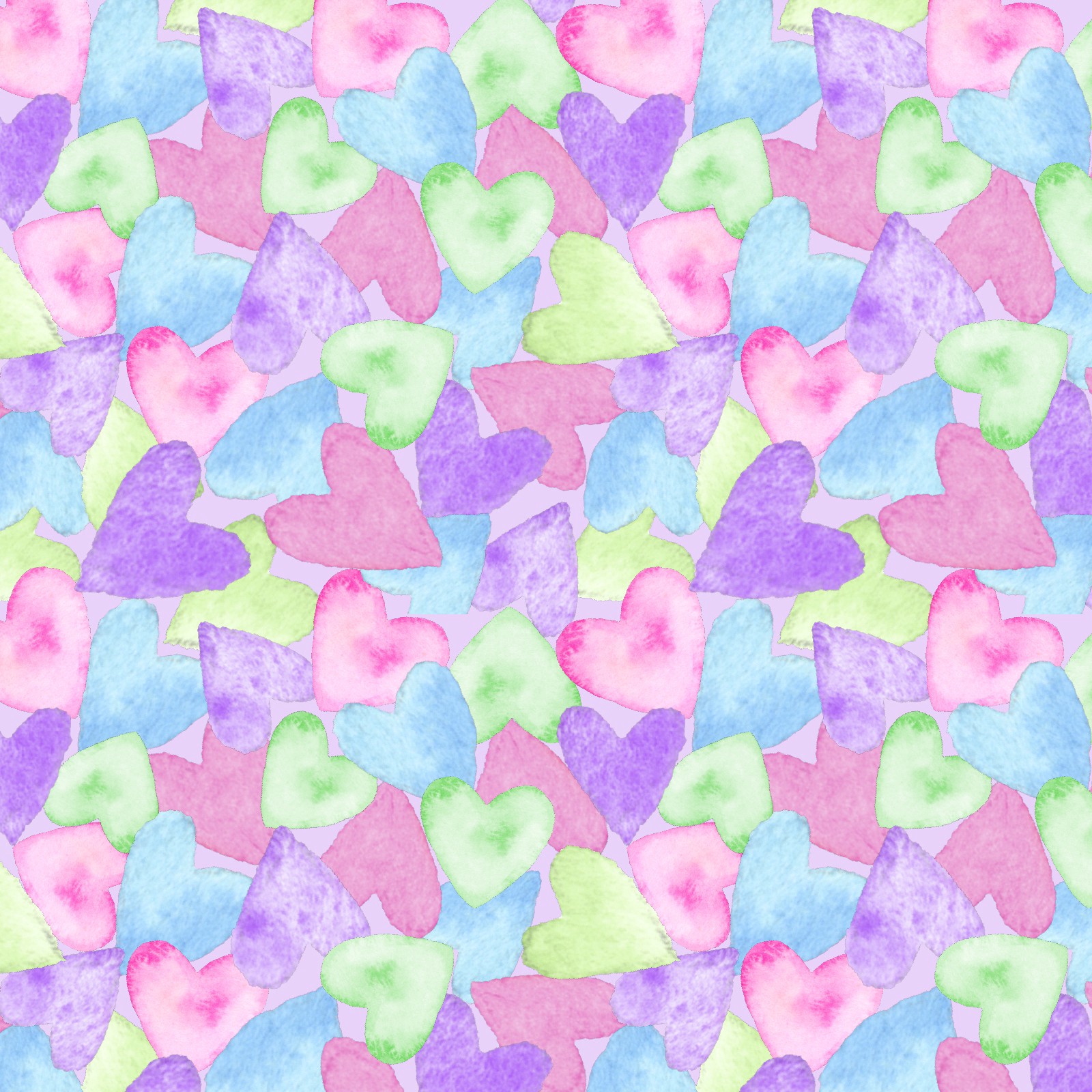 slide 4 of 4, Multicolor Hearts Cotton Fabric Bundle By Loops & Threads, 1 yd