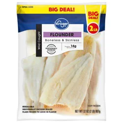 Kroger Frozen Wild Caught Flounder Fillets Big Deal!