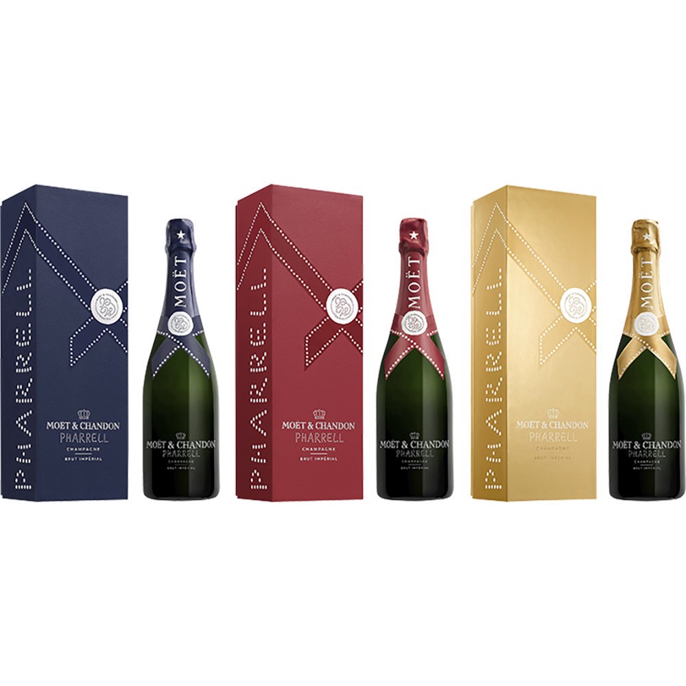 slide 1 of 1, Moet Moët & Chandon x Pharrell Williams Limited Edition Brut Impérial Gift Box, 750 ml