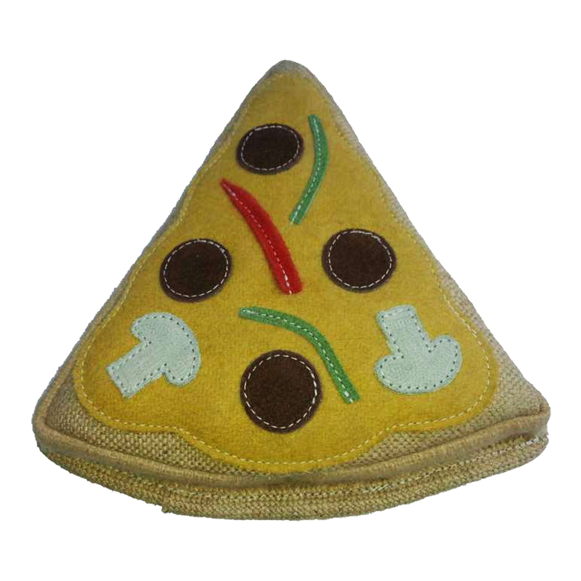 slide 1 of 1, Aussie Naturals Pizza Brunchies Dog Toy, MED