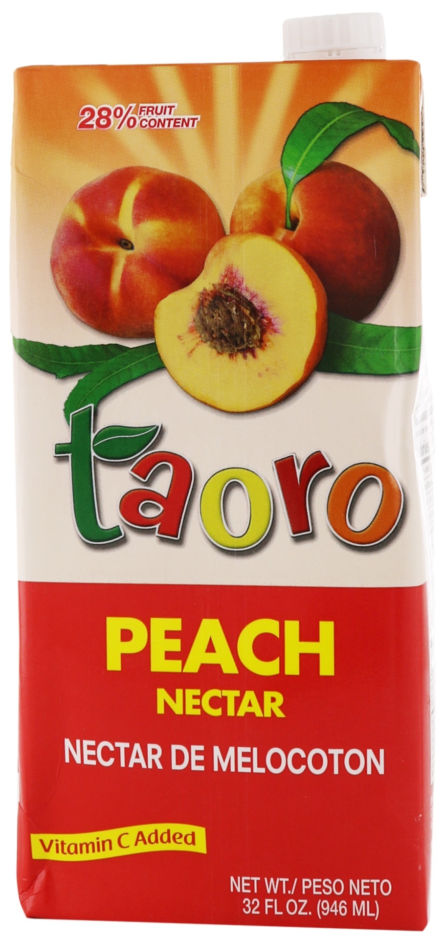 slide 1 of 1, Taoro Peach Nectar, 32 fl oz
