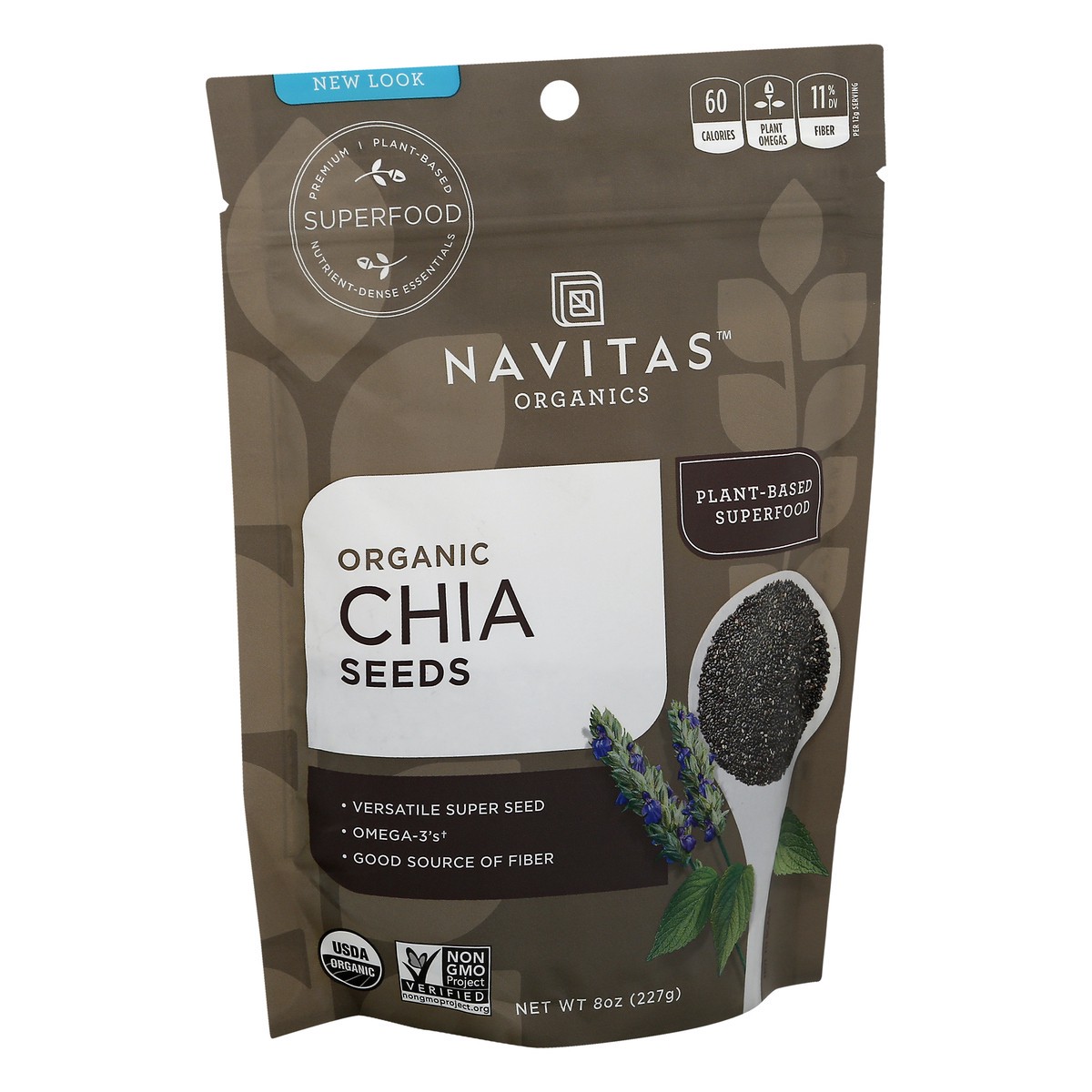 slide 8 of 9, Navitas Organic Chia Seeds 8 oz, 8 oz