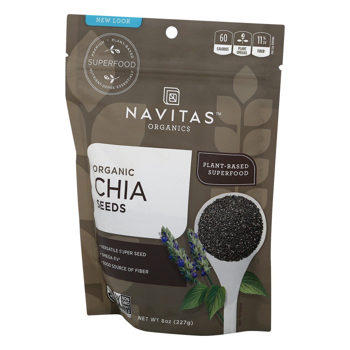 slide 6 of 9, Navitas Organic Chia Seeds 8 oz, 8 oz