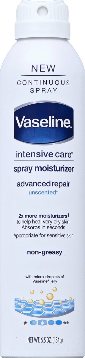 slide 2 of 2, Vaseline Intensive Care Spray Moisturizer, 6.5 oz