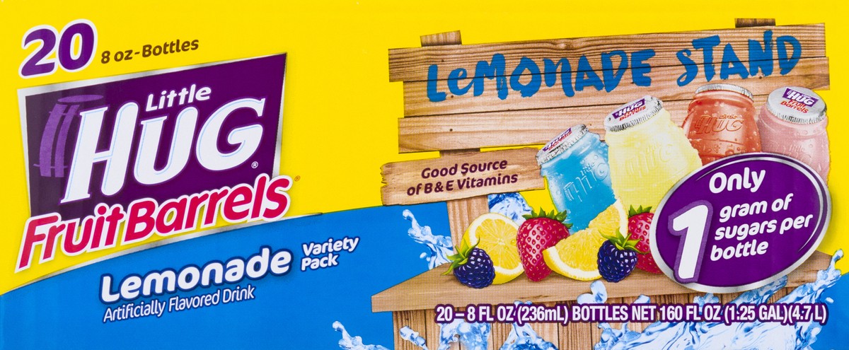 slide 1 of 9, Little Hug Lemonade Variety Pack Fruit Barrels 20 ea, 20 ct