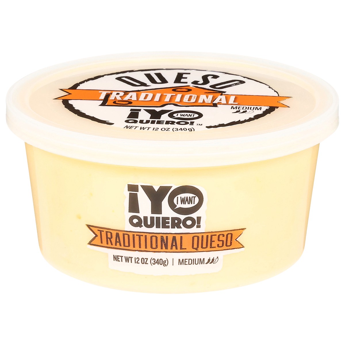 slide 1 of 1, ¡Yo Quiero! Medium Traditional Queso - 12 oz, 12 oz