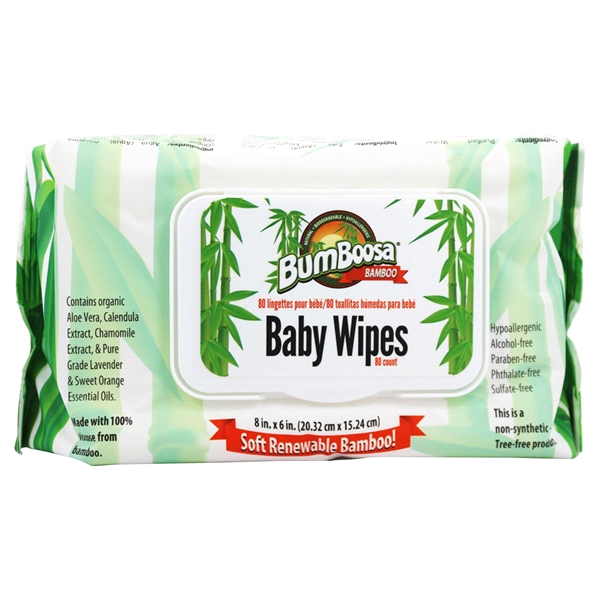 slide 1 of 1, Bumboosa Baby Wipes, 80 ct