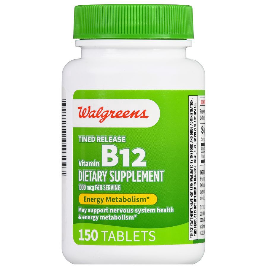 slide 2 of 5, Walgreens Timed Released Vitamin B12 1000 mcg, 150 ct