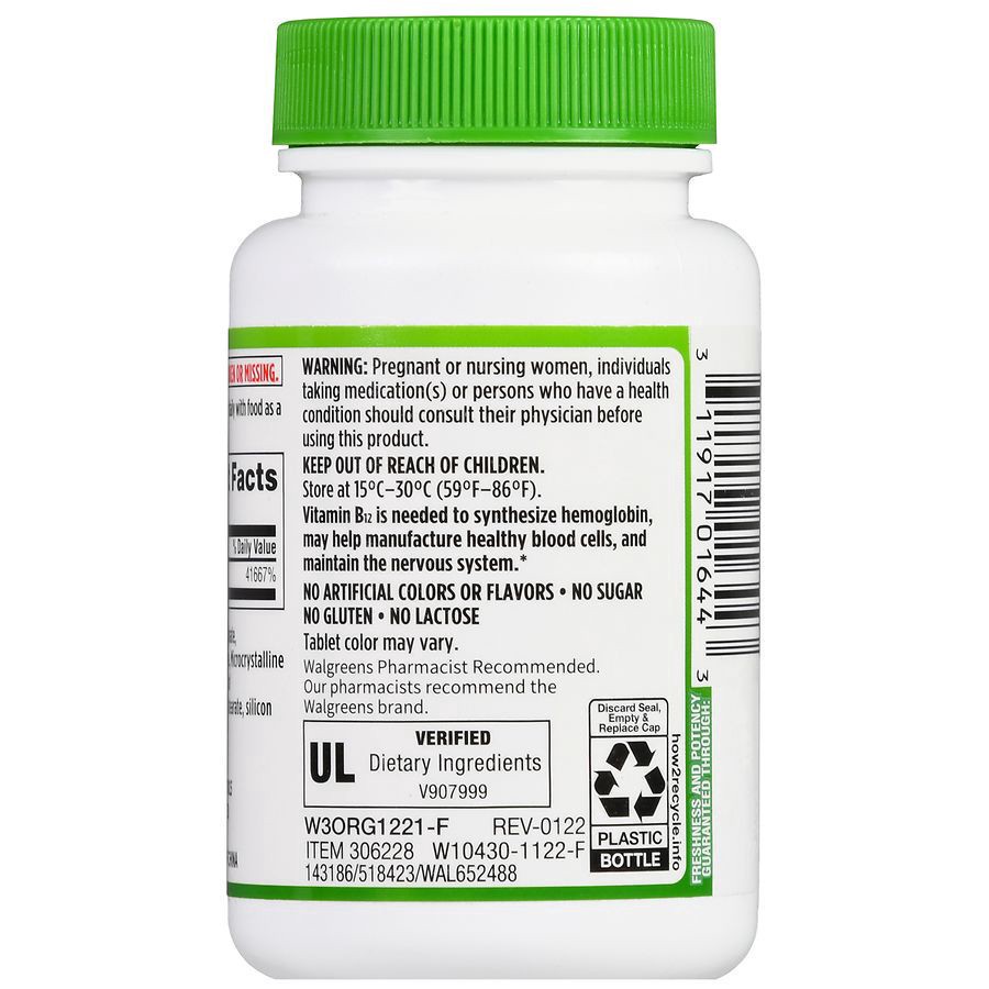 slide 5 of 5, Walgreens Timed Released Vitamin B12 1000 mcg, 150 ct