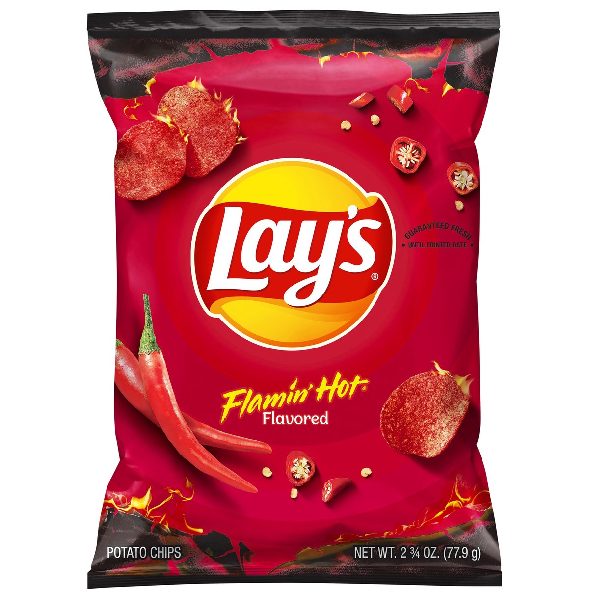 slide 1 of 7, Lay's Potato Chips Flamin' Hot 2 3/4 Oz, 2.75 oz