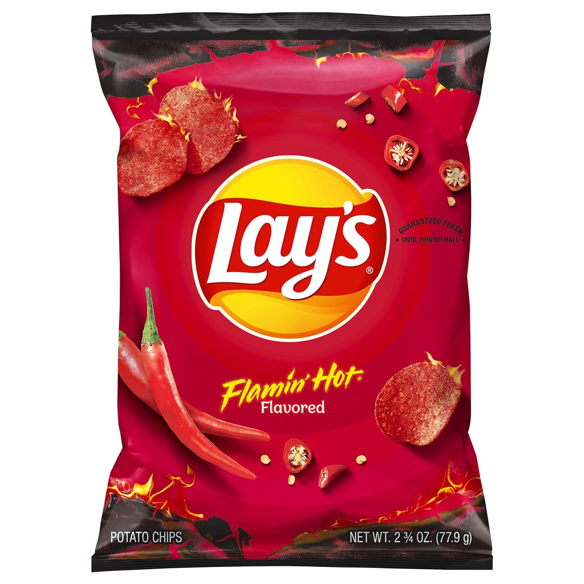 slide 4 of 7, Lay's Flamin' Hot Flavored Potato Chips 2.75 oz, 2.75 oz