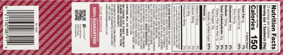 slide 3 of 7, Signature Select Neapolitan Ice Cream Sandwiches 12 - 3.5 fl oz Sandwiches, 12 ct