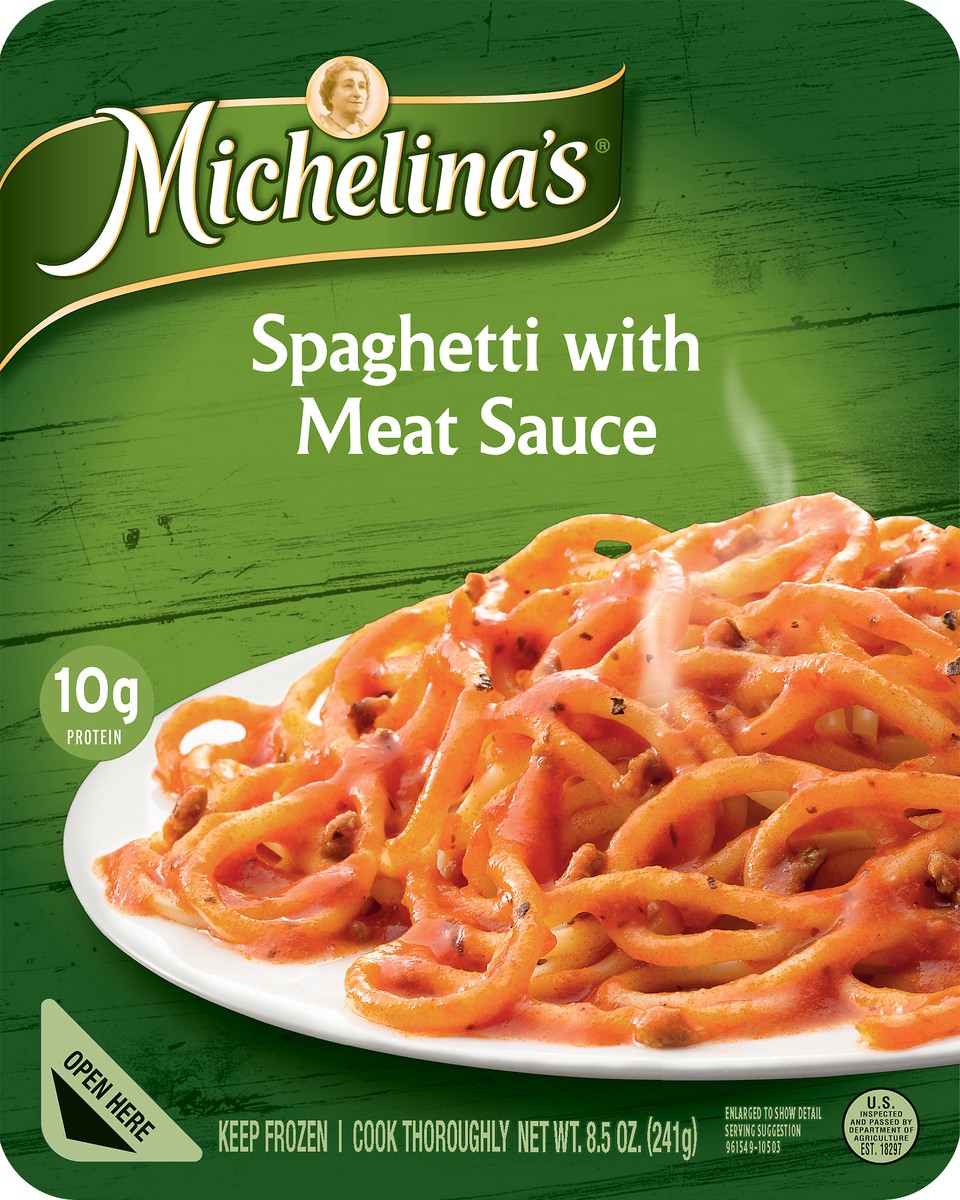 slide 2 of 7, Michelina's Spaghetti with Meat Sauce, 8.5 oz