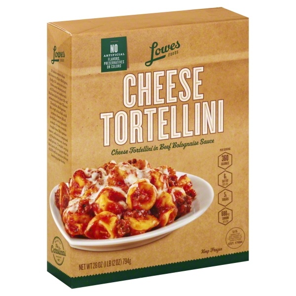 slide 1 of 1, Lowes Foods Cheese Tortellini Bolognase Sauce, 28 oz