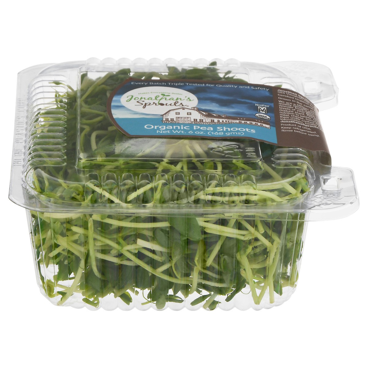 slide 1 of 9, Jonathan's Sprouts Organic Pea Shoots 6 oz, 6 oz