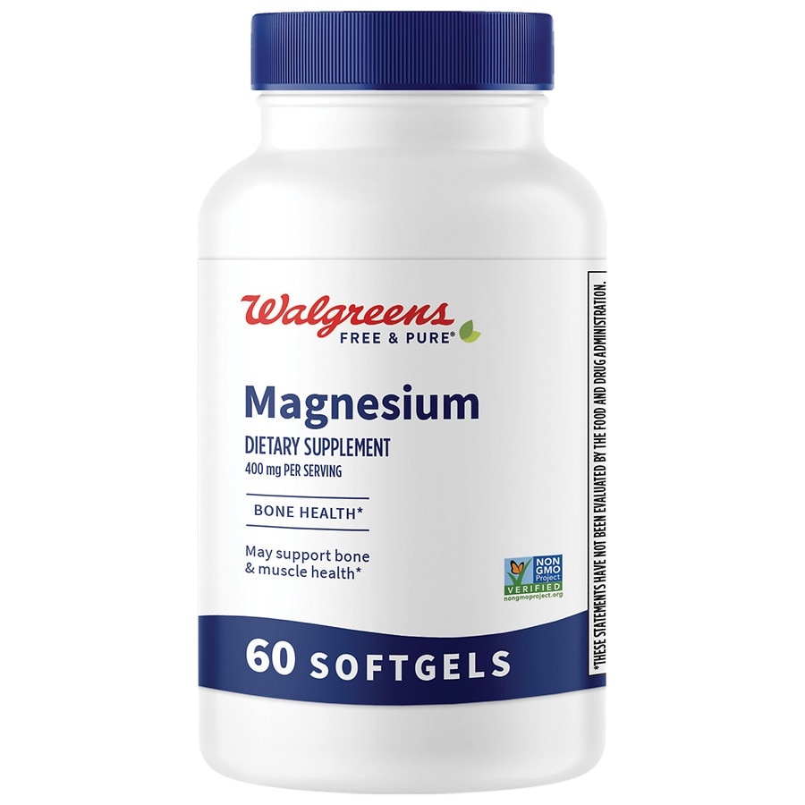slide 1 of 1, Walgreens Magnesium Softgels, 60 ct