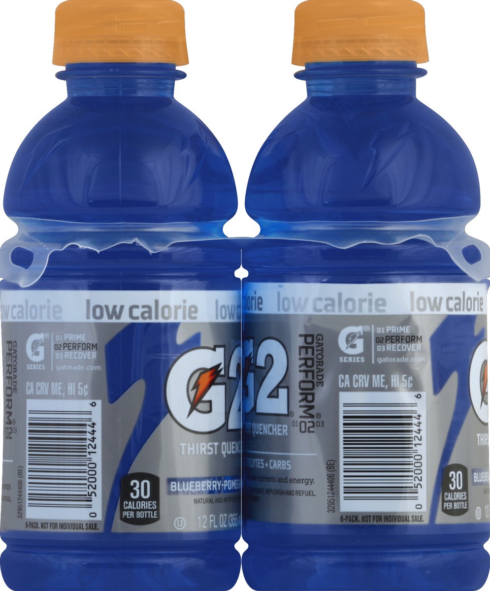 slide 3 of 4, Gatorade G2 Low Calorie Thirst Quencher Blueberry-Pomegranate Sports Drink, 6 ct; 12 fl oz