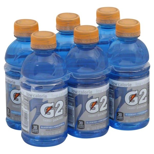 slide 1 of 4, Gatorade G2 Low Calorie Thirst Quencher Blueberry-Pomegranate Sports Drink, 6 ct; 12 fl oz