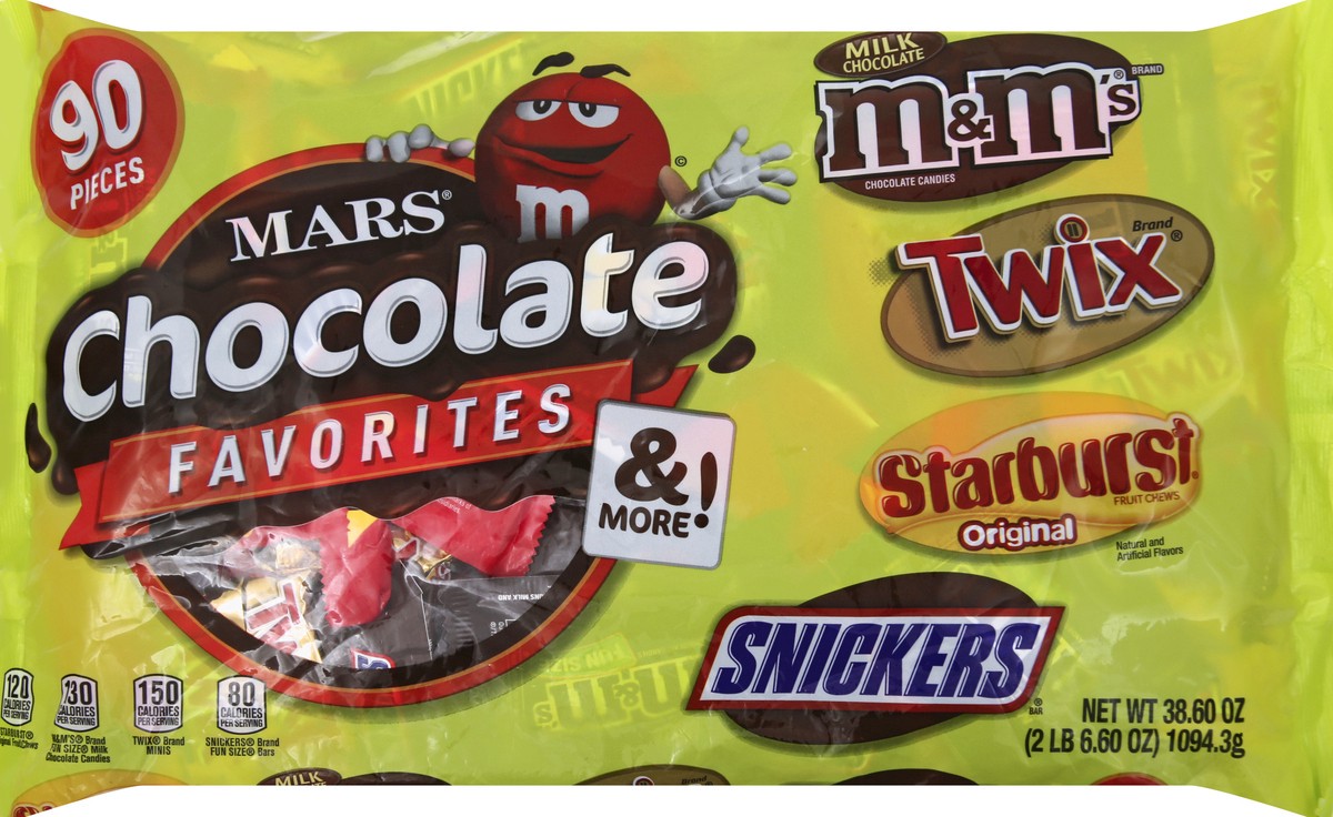 slide 8 of 8, Mixed Mars Chocolate, Halloween Candy Variety Mix, Fun Size, 38.6 Oz, 38 oz