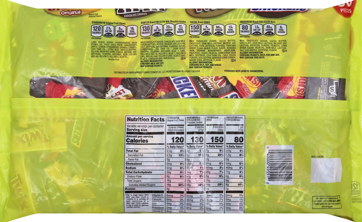 slide 7 of 8, Mixed Mars Chocolate, Halloween Candy Variety Mix, Fun Size, 38.6 Oz, 38 oz