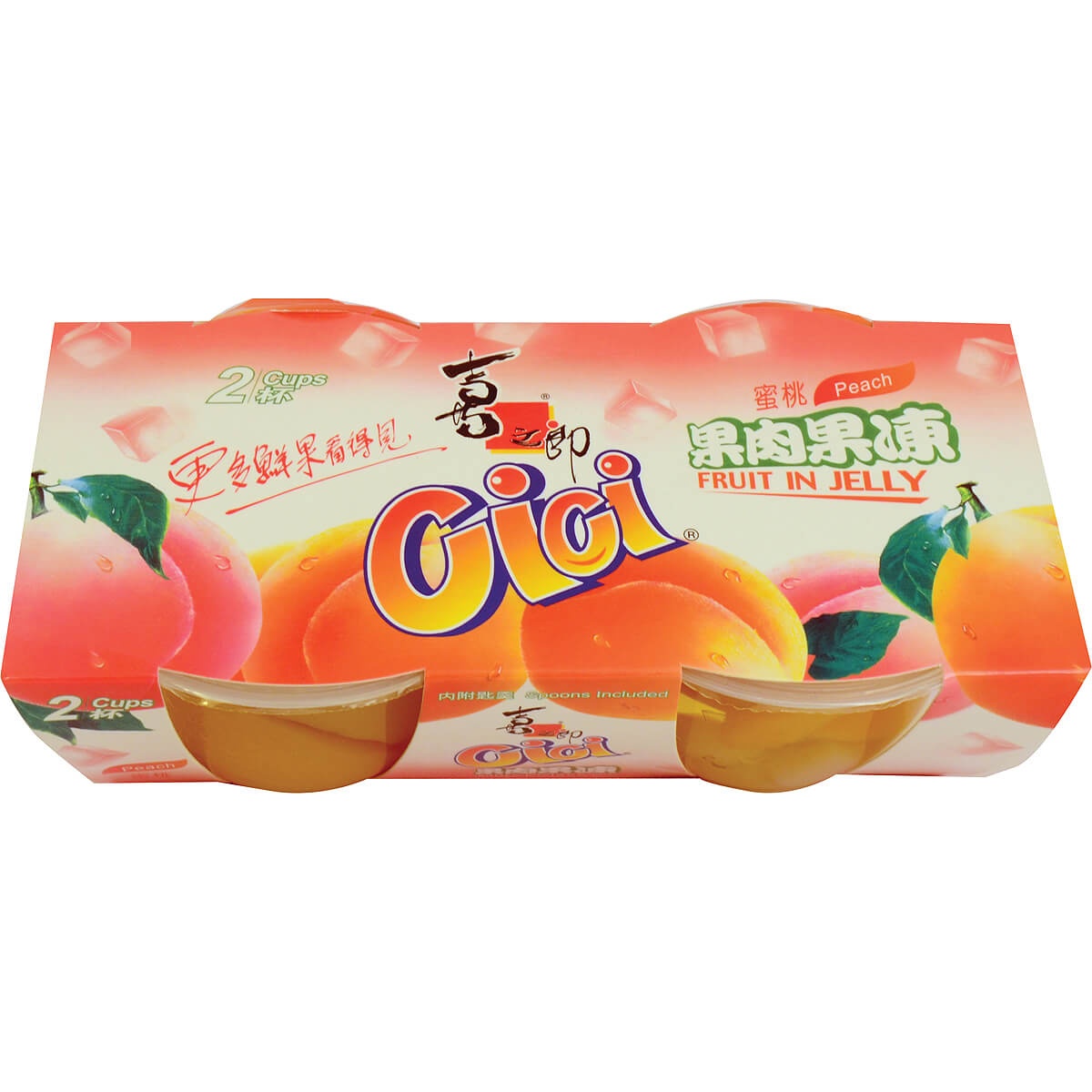 slide 1 of 1, Cici Fruit Jelly Cup Peach, 200 gram