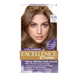 L'Oréal Excellence Cool Supreme Permanent Gray Coverage Hair Color, Ultra Ash Light Brown