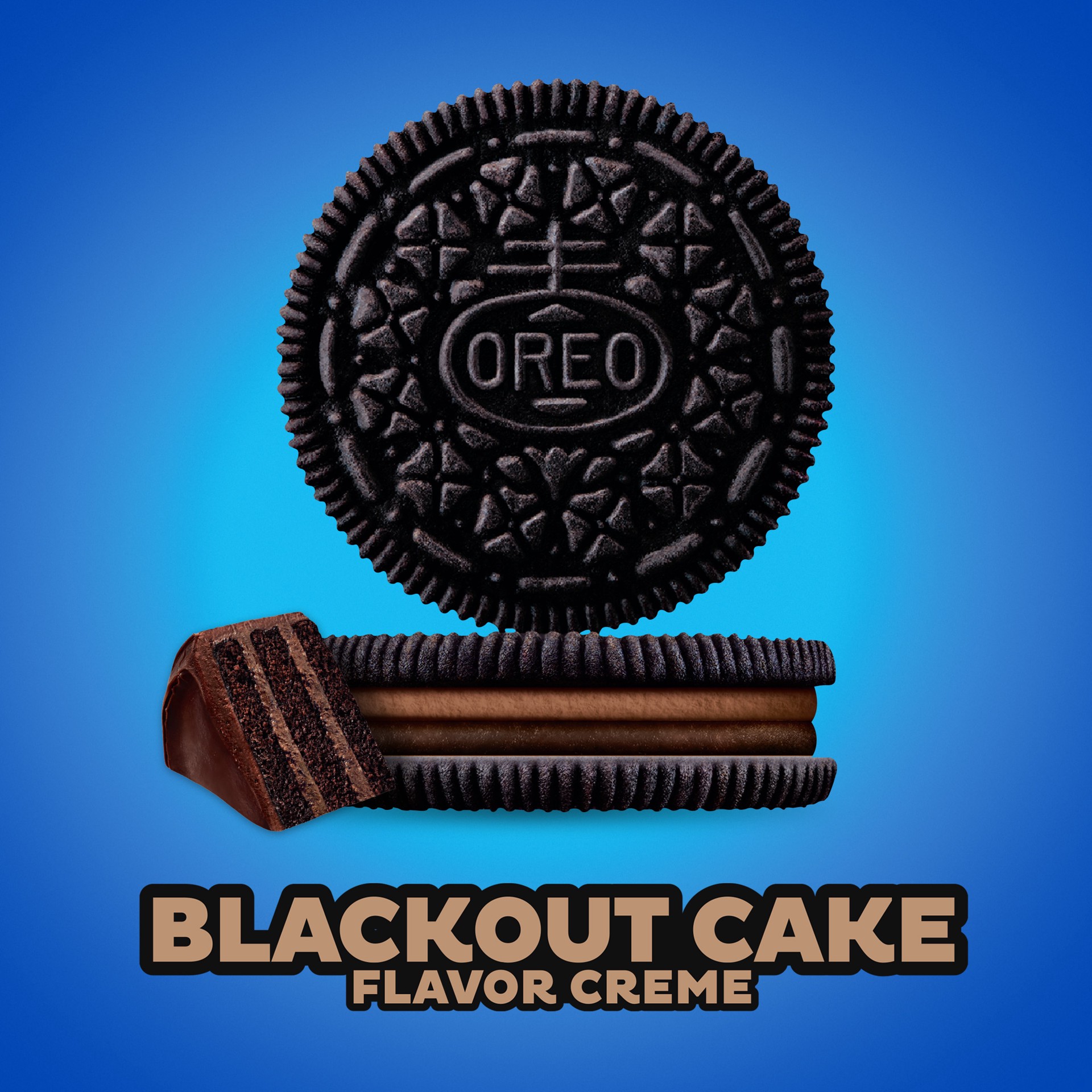 slide 2 of 5, OREO Blackout Cake Chocolate Sandwich Cookies, Limited Edition, 12.2 oz, 12.2 oz