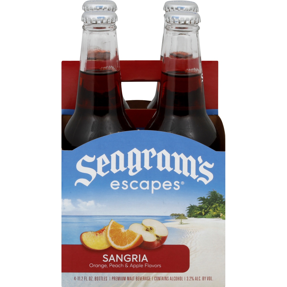 slide 1 of 1, Seagram's Seagrams Malt Beverage, Premium, Sangria, 4 ct; 12 oz