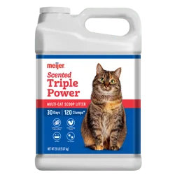 Meijer Triple Power Clumping Cat Litter, Scented, 20 Lbs