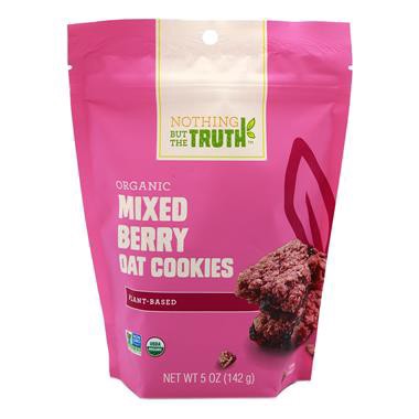 slide 1 of 1, Nothing But The Truth Organic Mixed Berry Oat Cookies, 5 oz