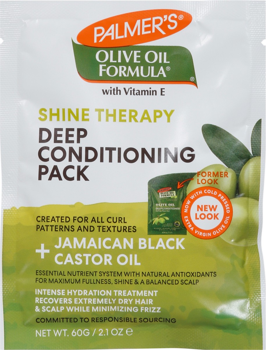 slide 6 of 9, Palmer's Olive Oil Formula Shine Therapy Deep Conditioning Pack, 2.1 oz., 2.1 oz