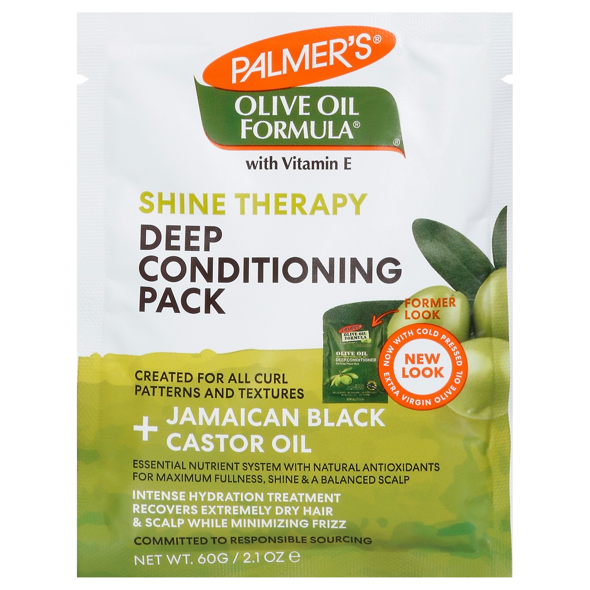 slide 1 of 9, Palmer's Olive Oil Formula Shine Therapy Deep Conditioning Pack, 2.1 oz., 2.1 oz