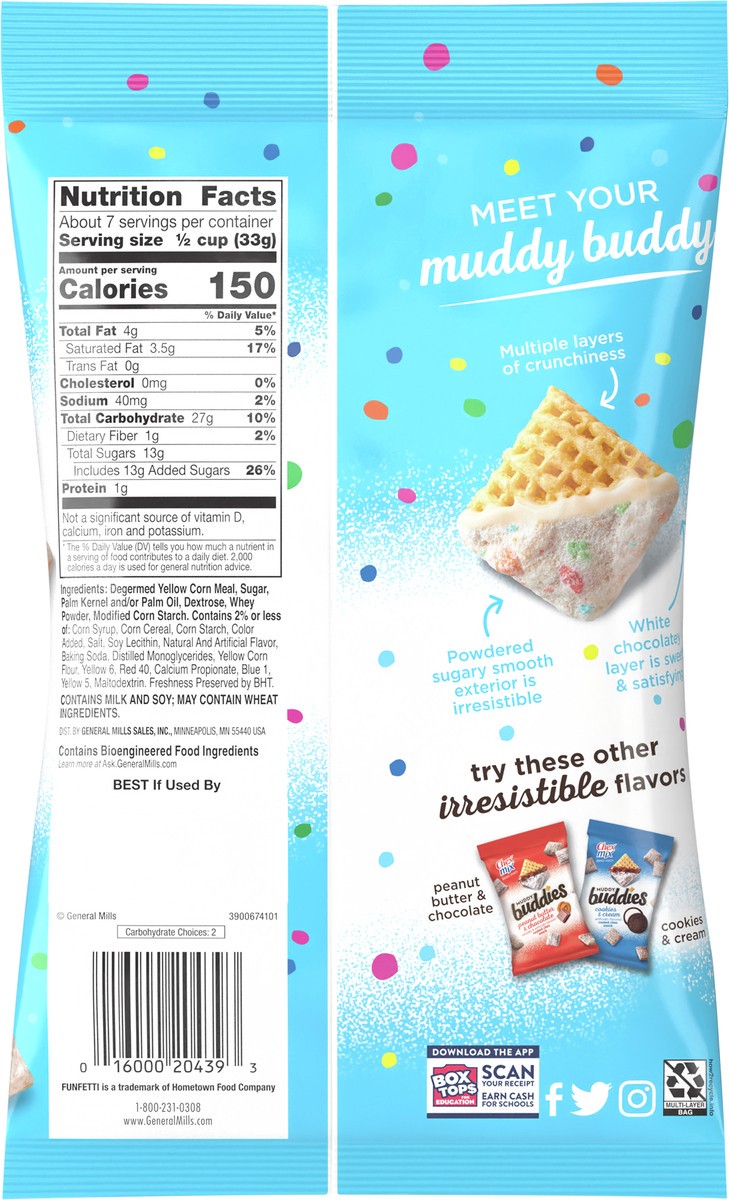 slide 2 of 13, Chex Mix Muddy Buddies Funfetti Snack Mix, 9 oz, 9 oz