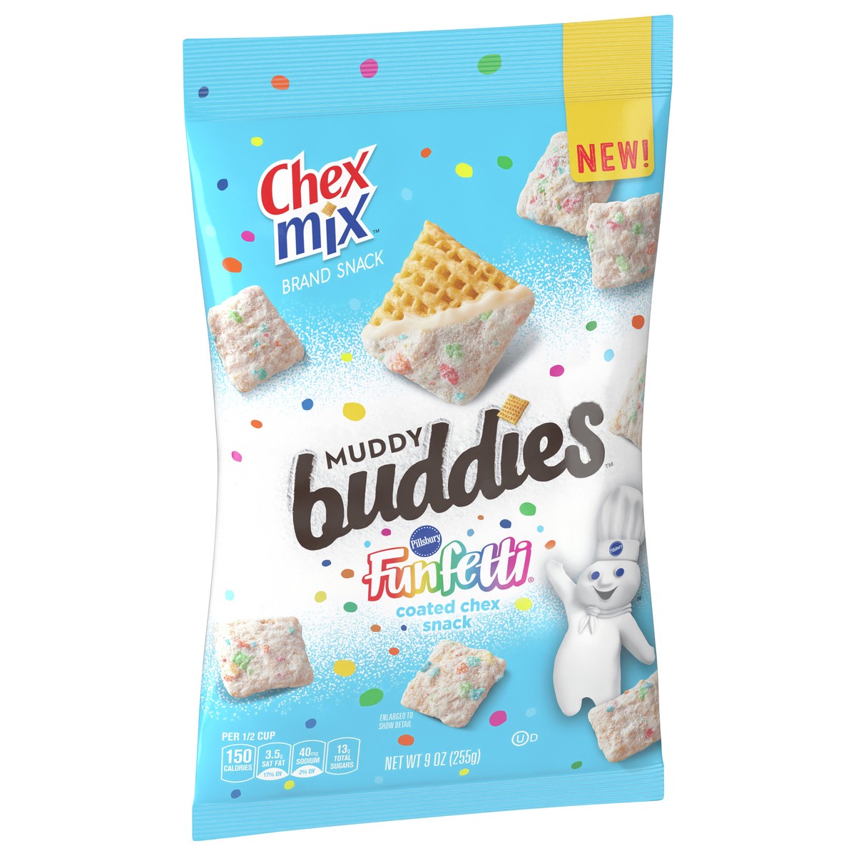 slide 10 of 13, Chex Mix Muddy Buddies Funfetti Snack Mix, 9 oz, 9 oz