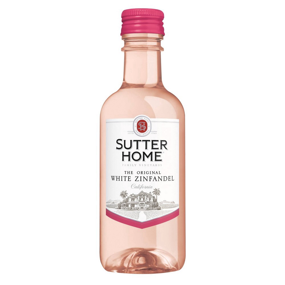 slide 2 of 6, Sutter Home White Zinfandel Wine - 4pk/187ml Bottles, 4 ct; 187 ml