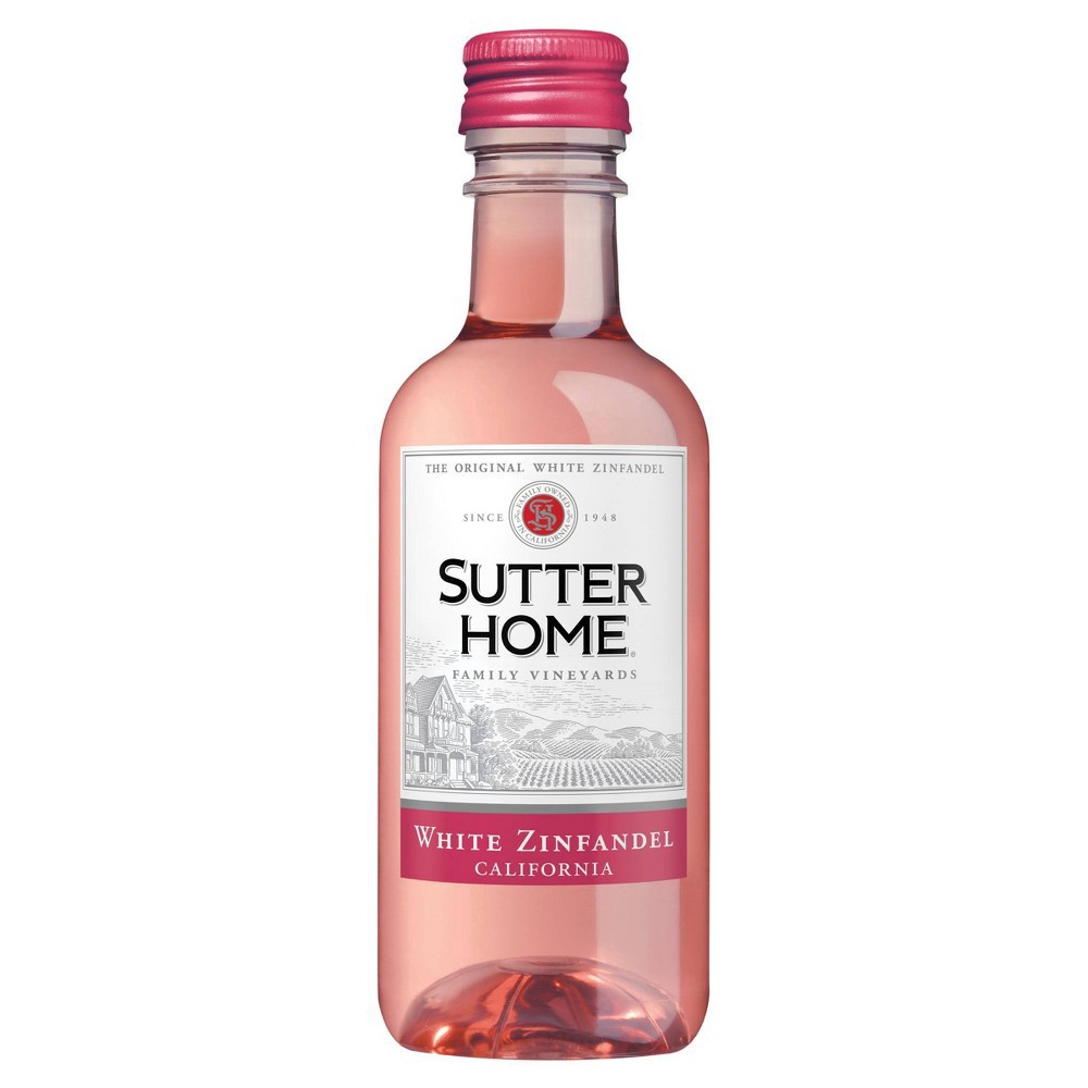slide 3 of 6, Sutter Home White Zinfandel Wine - 4pk/187ml Bottles, 4 ct; 187 ml