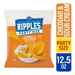 Kroger Ripples Cheddar & Sour Cream Potato Chips