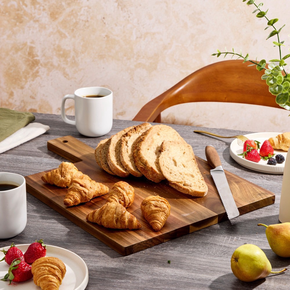 slide 2 of 4, Dash of That Square Acacia Wood Paddle Board, 20.98 in