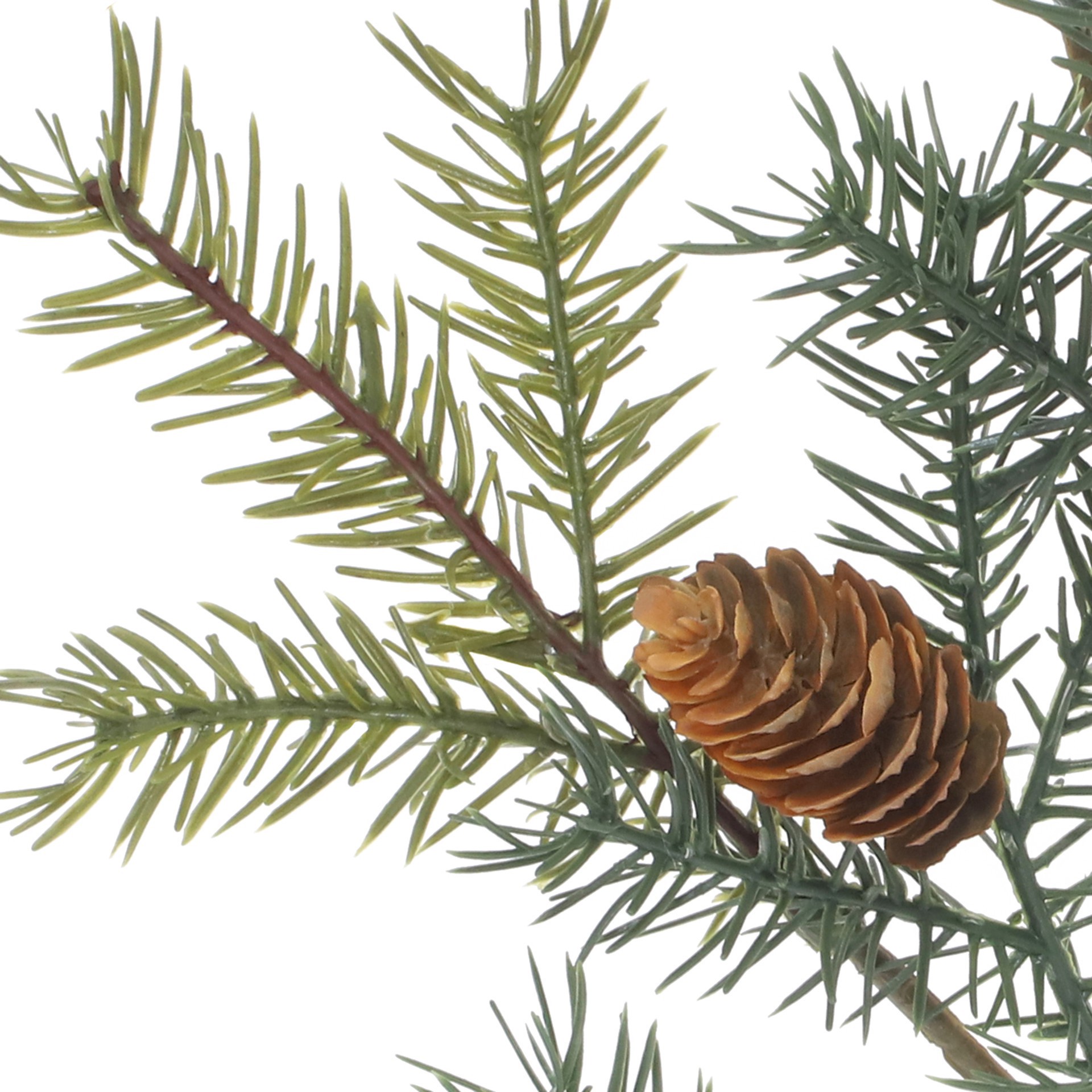 slide 2 of 3, 19.5" Green & Brown Angel Pine & Pinecone Pick By Ashland, 19.5 in