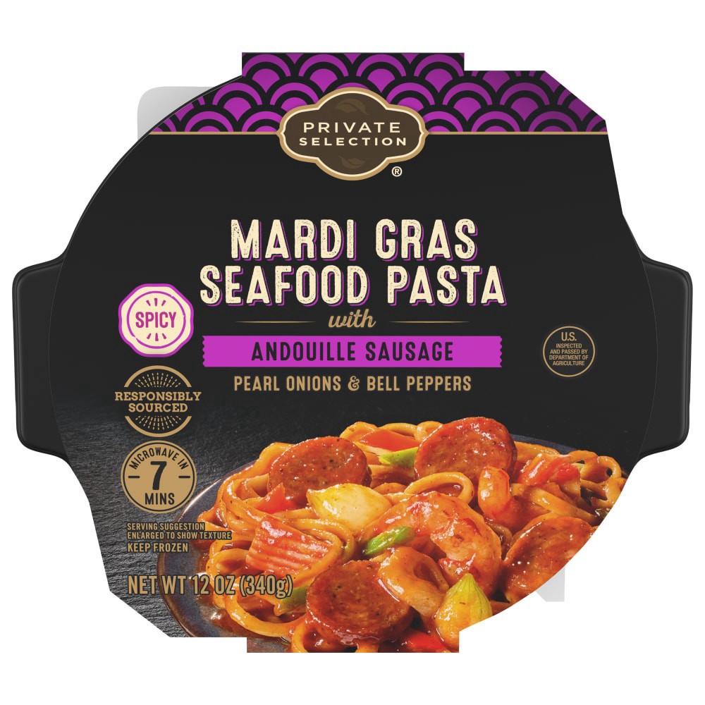 slide 1 of 2, Private Selection Mardi Gras Seafood Pasta, 12 oz