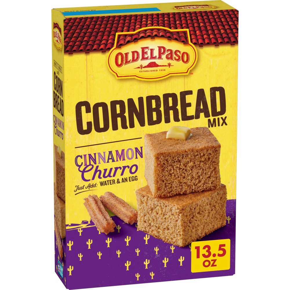 slide 2 of 6, Old El Paso Cornbread Mix, Cinnamon Churro, Baking Mix, 13.5 oz, 13.5 oz