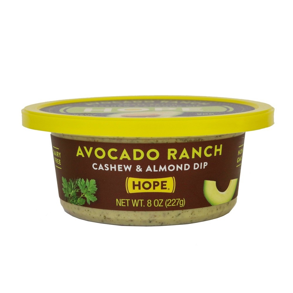 slide 4 of 4, Hope Foods Avocado Ranch Cashew & Almond Dip, 8 oz