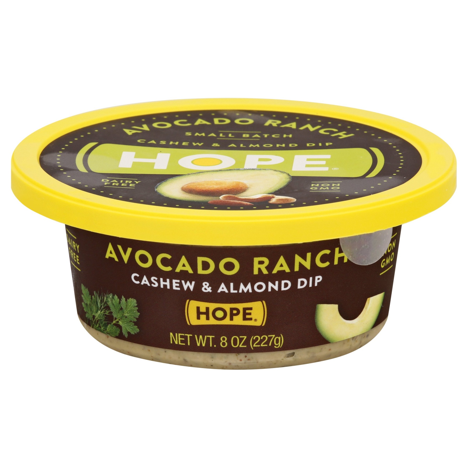 slide 1 of 4, Hope Foods Avocado Ranch Cashew & Almond Dip, 8 oz