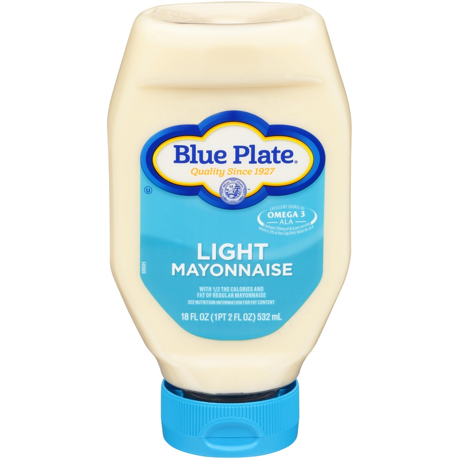 slide 1 of 8, Blue Plate Light Mayonnaise, 18 oz